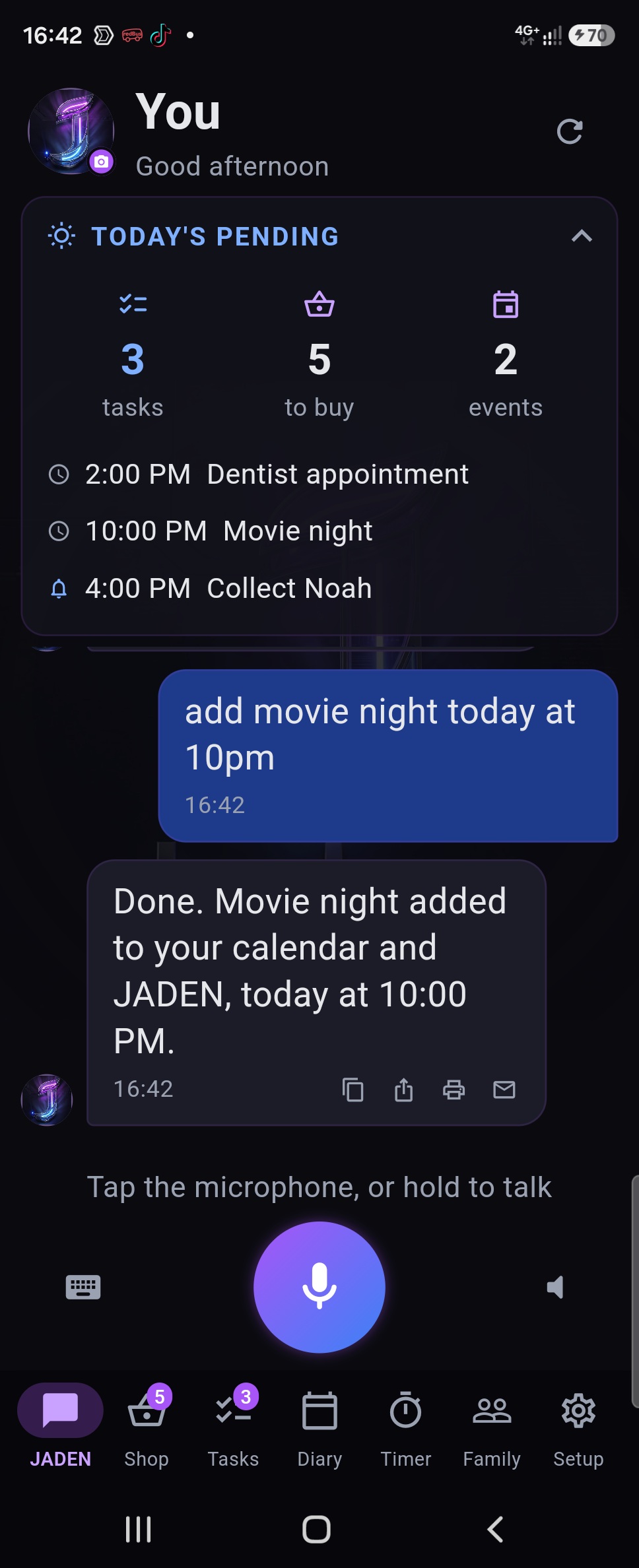 Home Screen